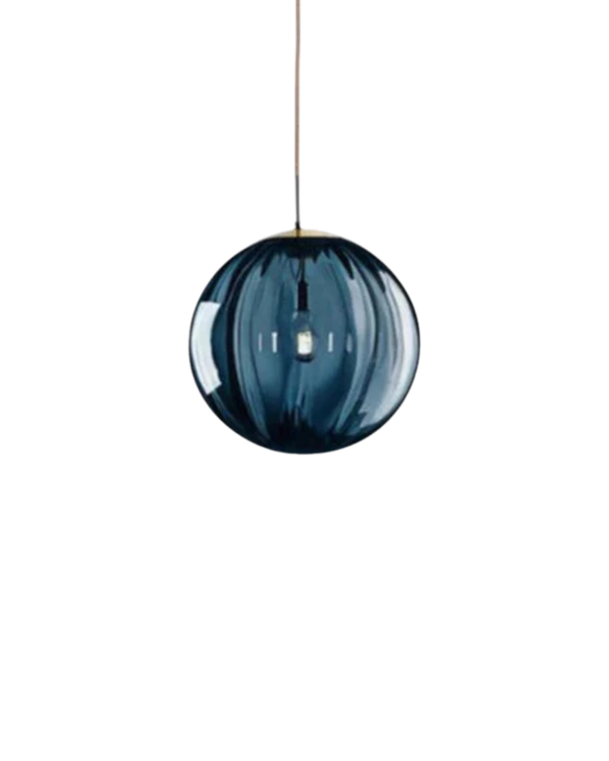 Glazen Hanglamp Bol met Structuur Grijs Bruin Rood Groen Amber Eetkamer Woonkamer | Sansoti