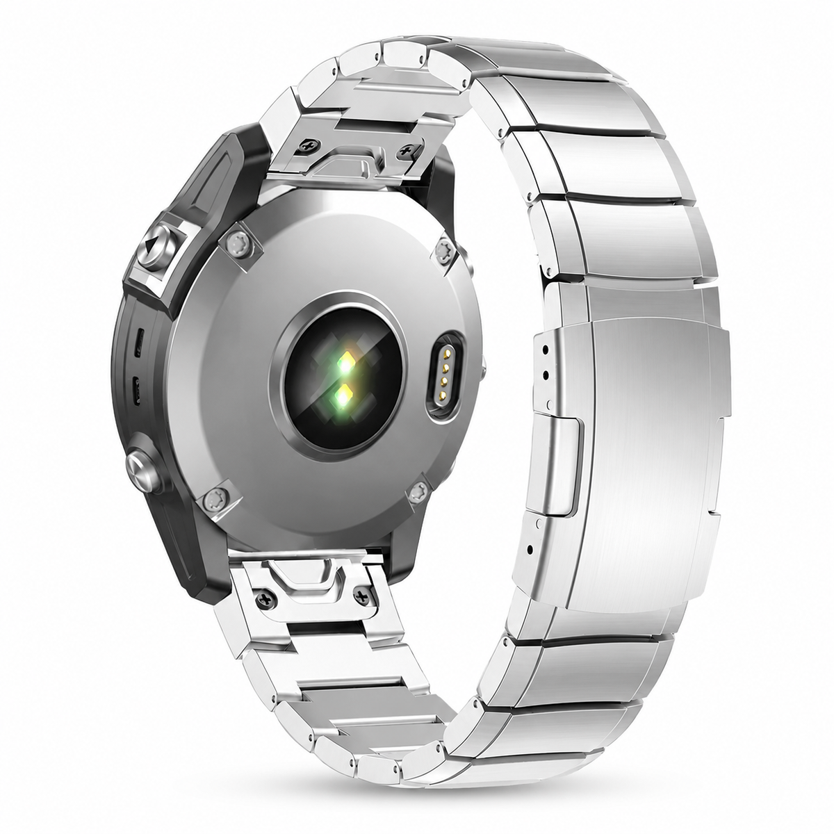 Bracelet à maillons en titane pour smartwatch 22 mm et 26 mm, QuickFit, bracelet de montre sportif en acier et métal | Sansoti