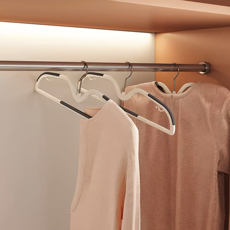Ruimtebesparende Kledinghangers Antislip Draaibare Haak Compacte Garderobe Organisatie Korte Hals Hangertjes Set Slimdoorns voor Shirts Jurken Blouses Overhemden | Sansoti