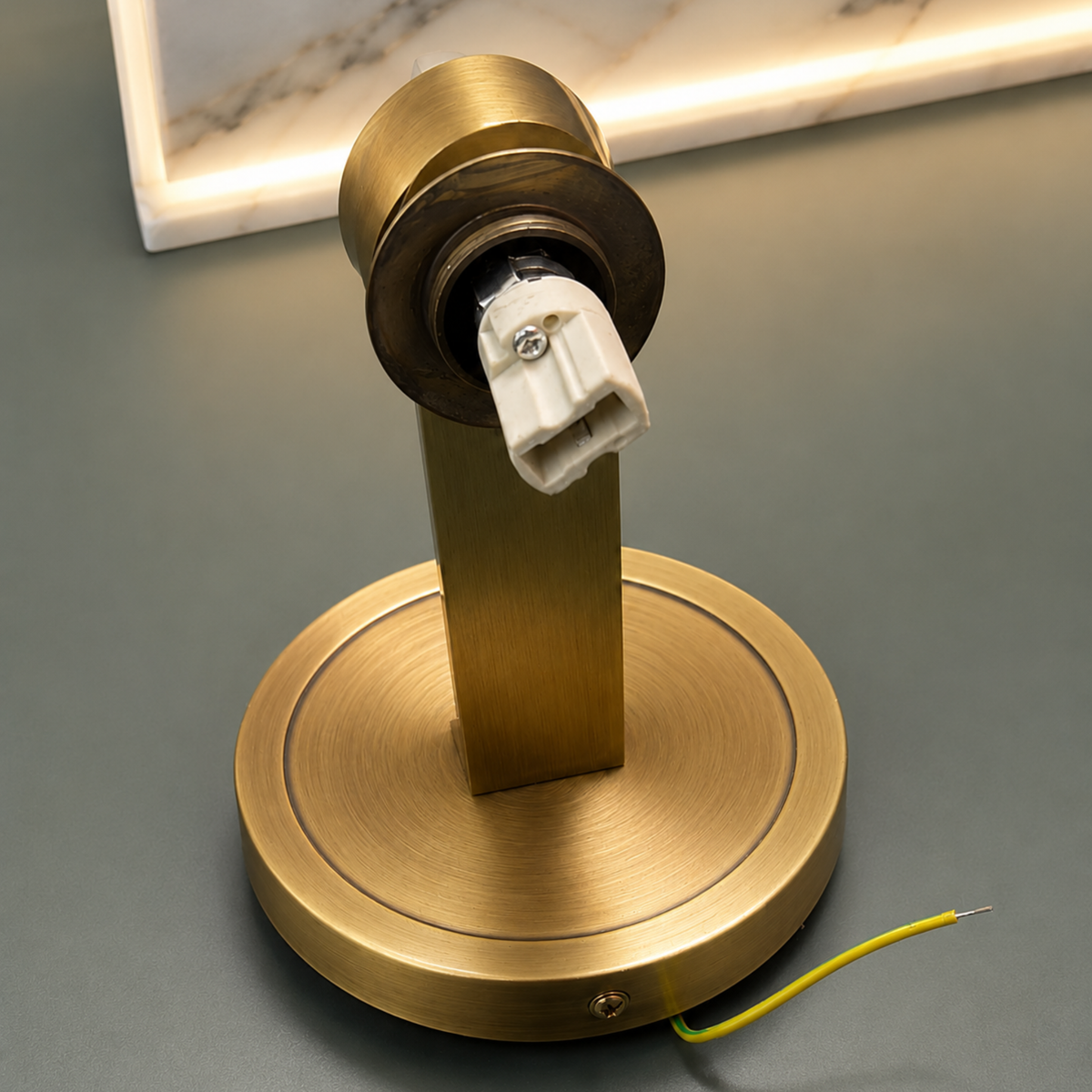 Double Globe Wall Lamp Marble Gold Modern Nordic Design Bedroom Living Room Hallway E27 Dimmable Luxury Interior | Sansoti