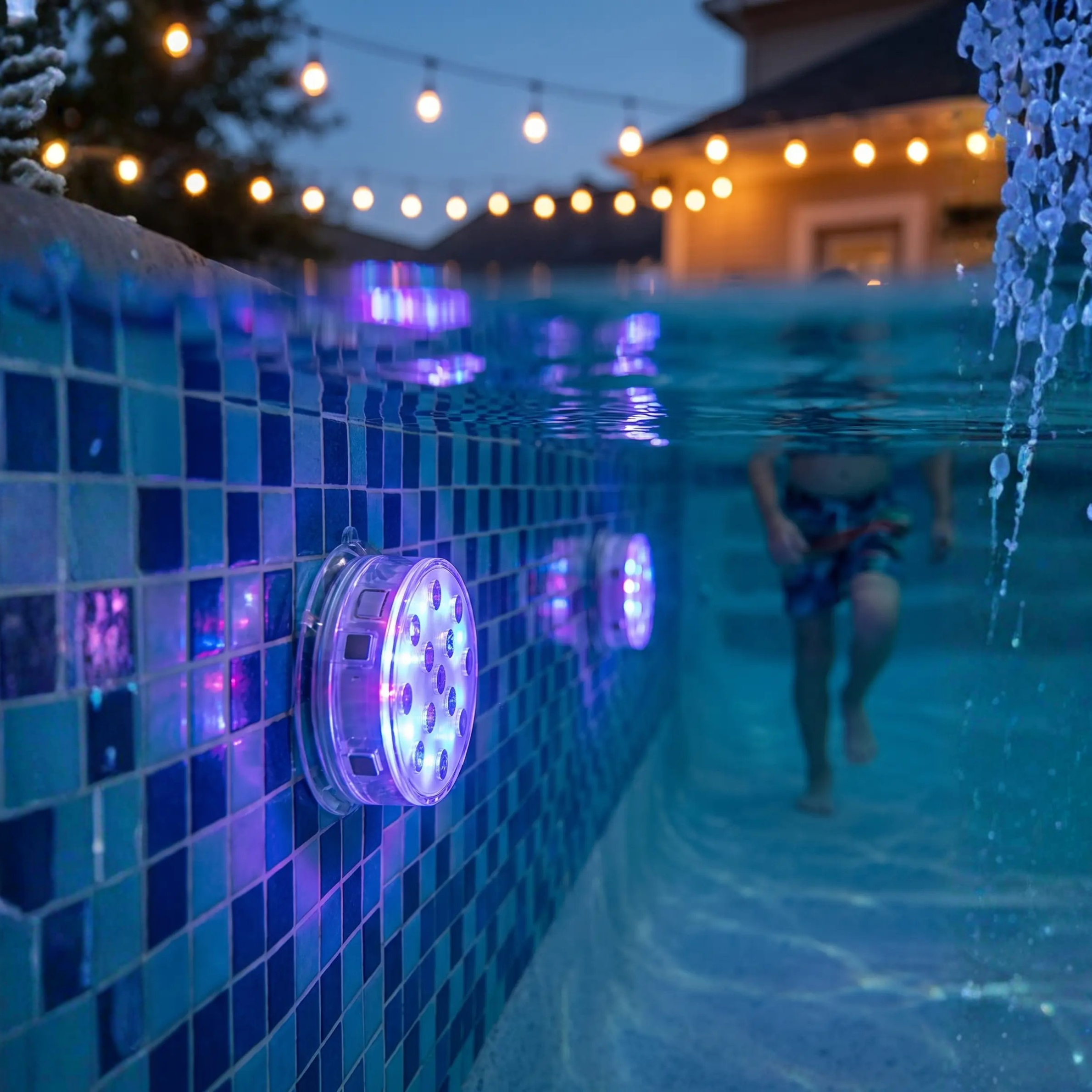 Waterdichte LED Lamp op Afstandsbediening met Magnetische Zuignap – Onderwater Sfeerverlichting voor Zwembad Aquarium Vijver | Sansoti