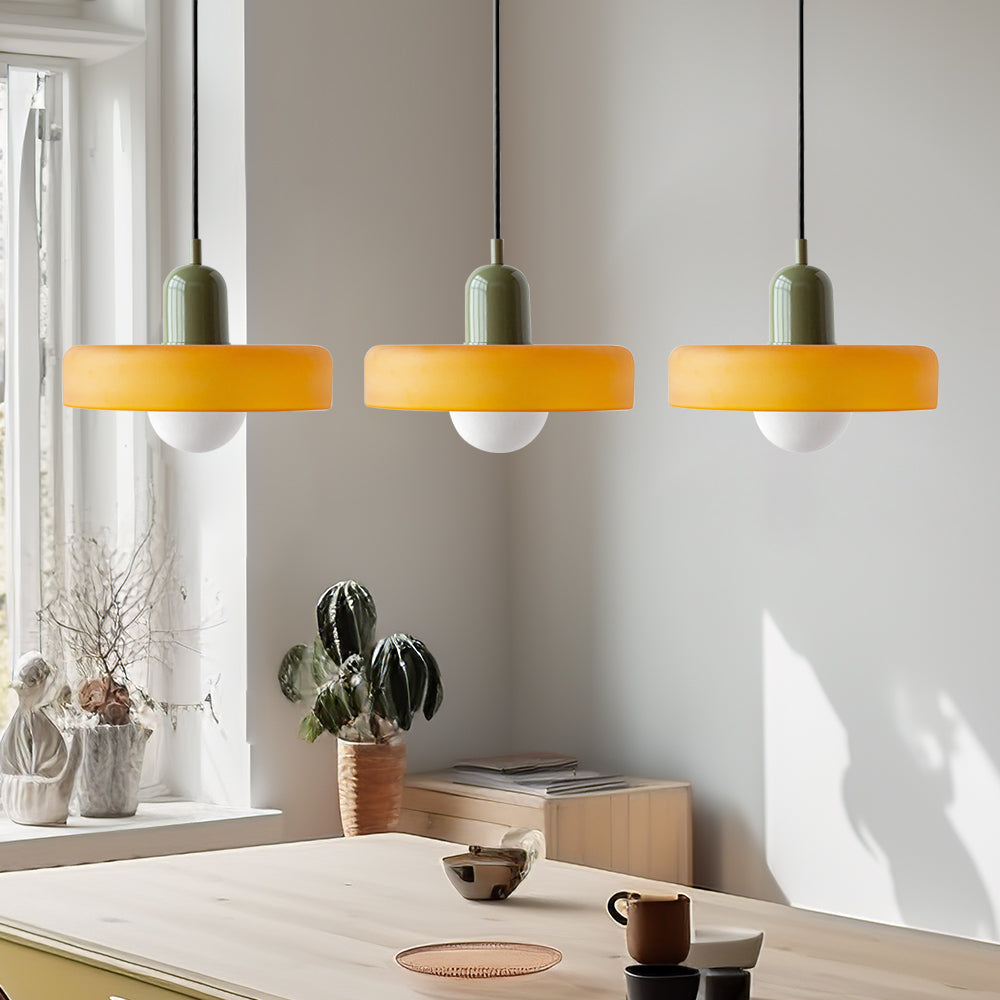 Luccon Triple Hanglamp Glas G9 Retro Kleuren Eettafel Woonkamer Design Verlichting Meerlamp | Sansoti