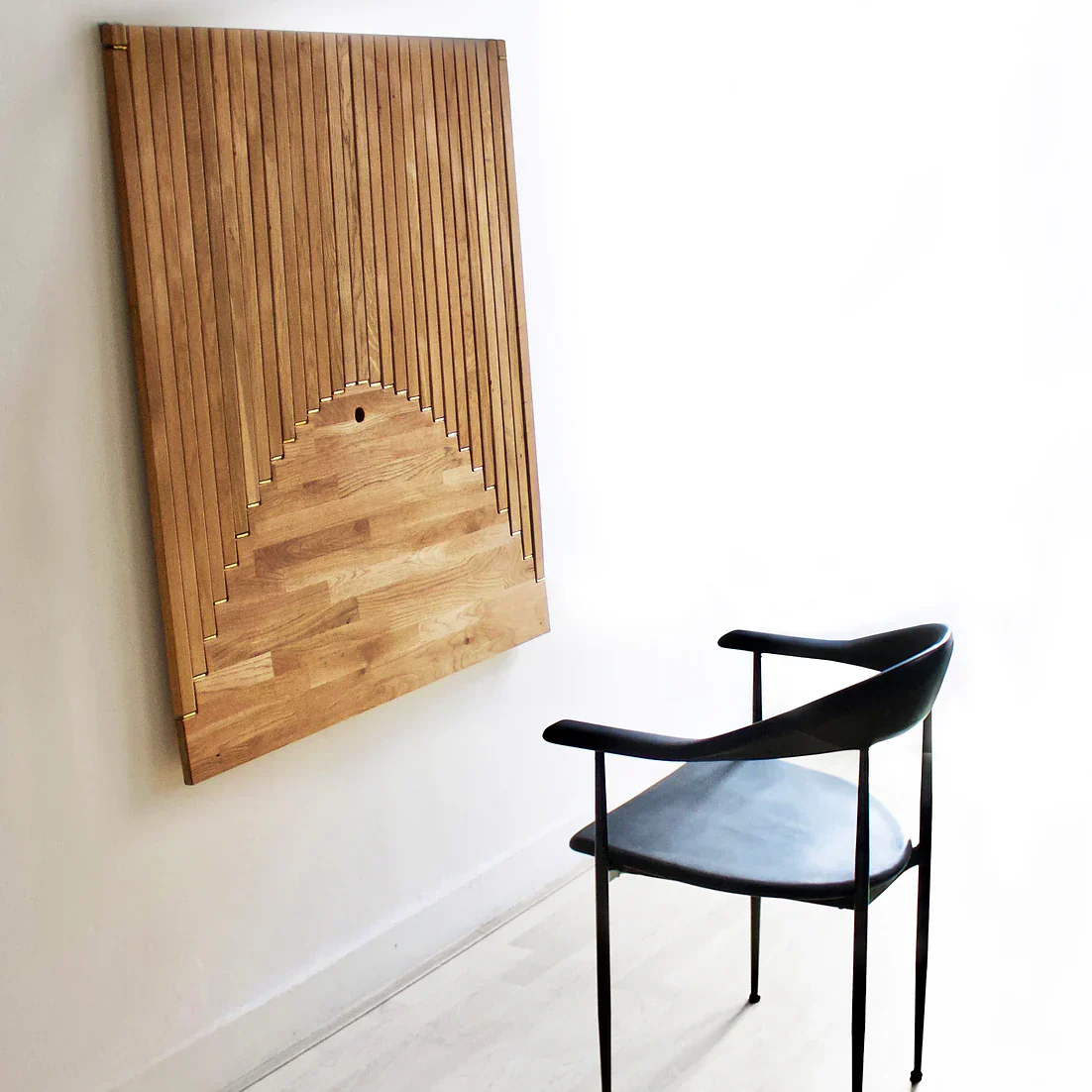 Klappbarer Wandschreibtisch Massivholz Natur 60cm Homeoffice | Restfield