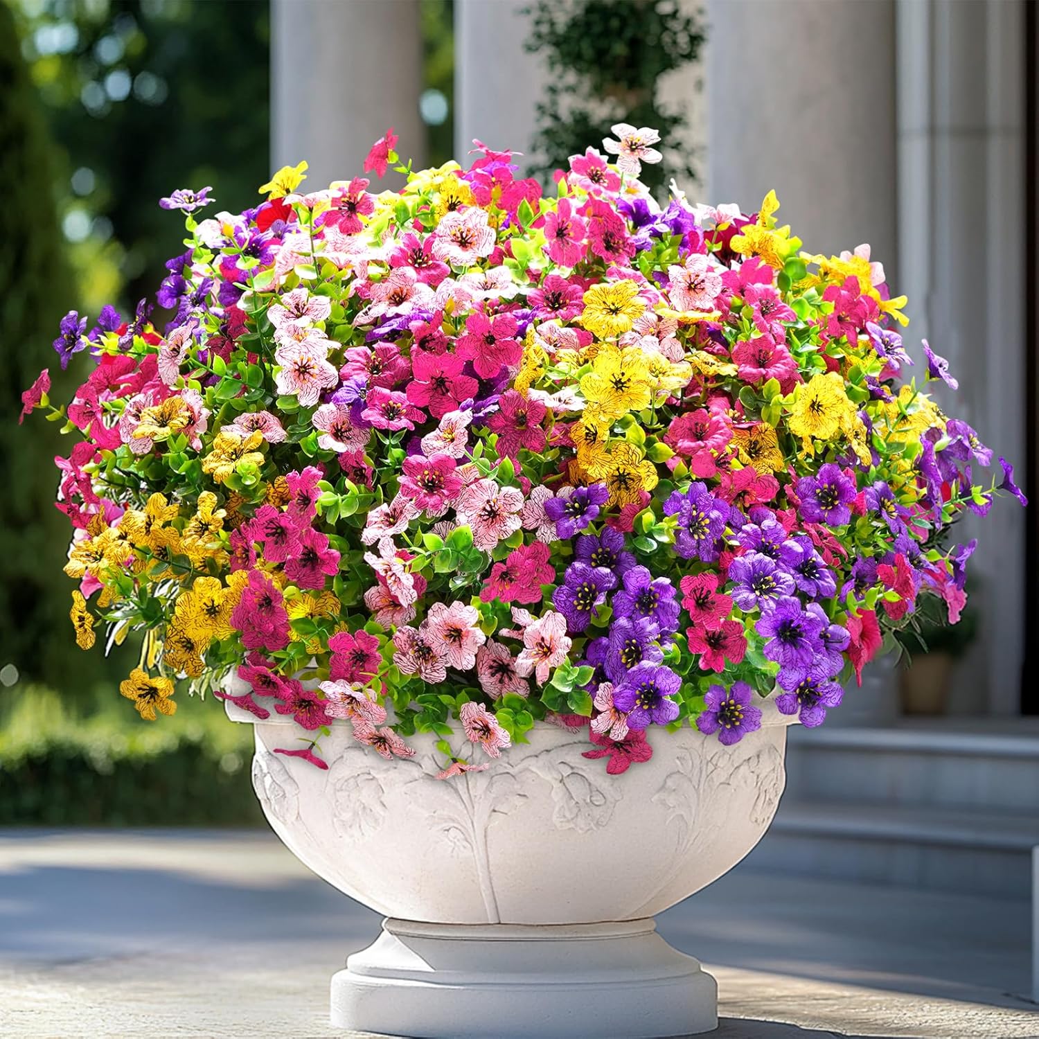 Kunstbloemen UV-Bestendig Gekleurd Binnenbuiten 120-480 Stuks Kleurvastheid | Sansoti