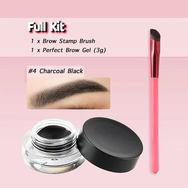 Eyebrow Brush with 4D Hair-Stroke Effect for Powder, Gel, and Pomade, Microblading Look, Natural Eyebrows | Sansoti