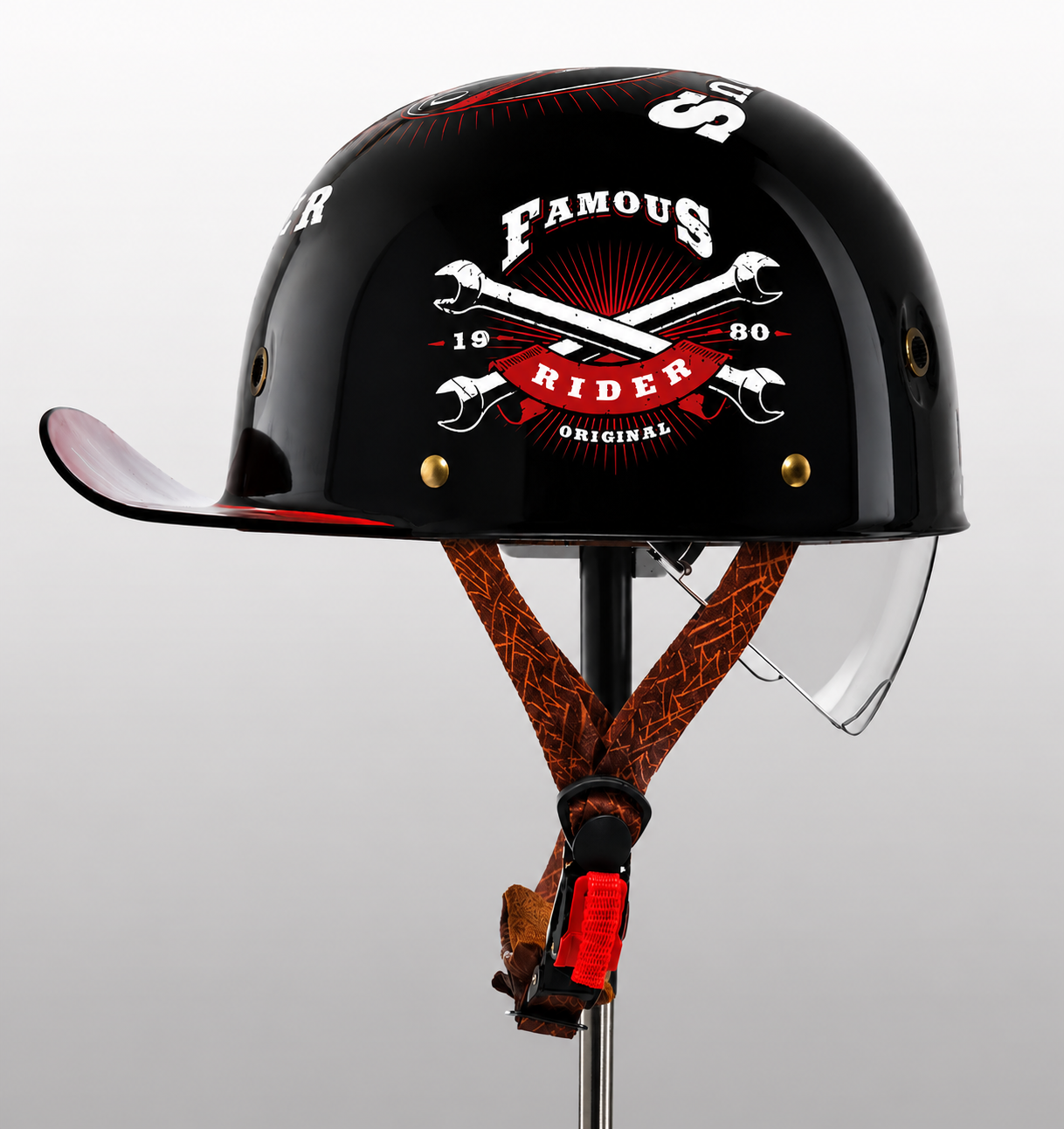 Motorhelm Halfopen Baseball Stijl DOT ECE Gecertificeerd Dagelijks Rijden Veiligheid Comfort Bescherming | Sansoti