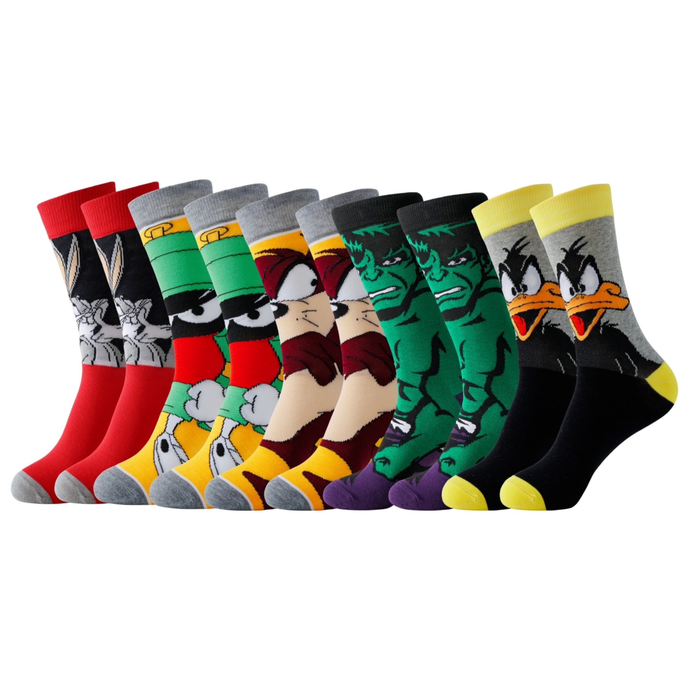 Cartoon Socken Set 20 Paar Polyester Spandex Multicolor Freizeit Streetwear Unisex Atmungsaktiv Elastisch | Restfield