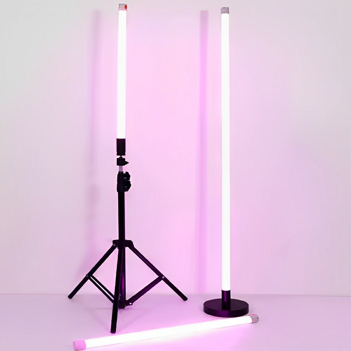 Bezprzewodowa lampa nastrojowa LED, ładowalna, 360° RGB, oświetlenie nastrojowe Tube, z funkcją ściemniania, światło ambientowe do pokoju i studia | Sansoti