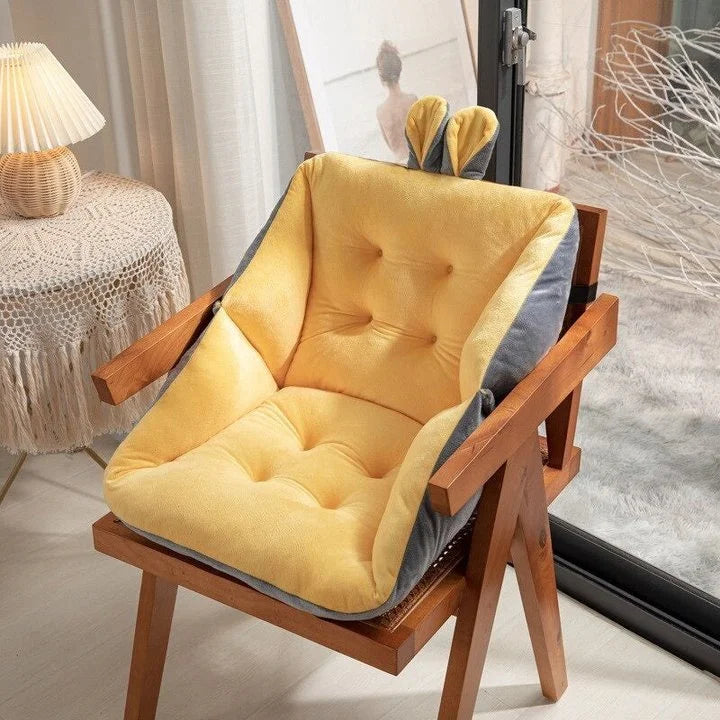 Ergonomisches Sitzkissen mit Lendenstütze, 45 x 45 cm, für Bürostuhl, Auto und Rollstuhl – Komfort beim Arbeiten von zu Hause und bei Rückenschmerzen | Sansoti