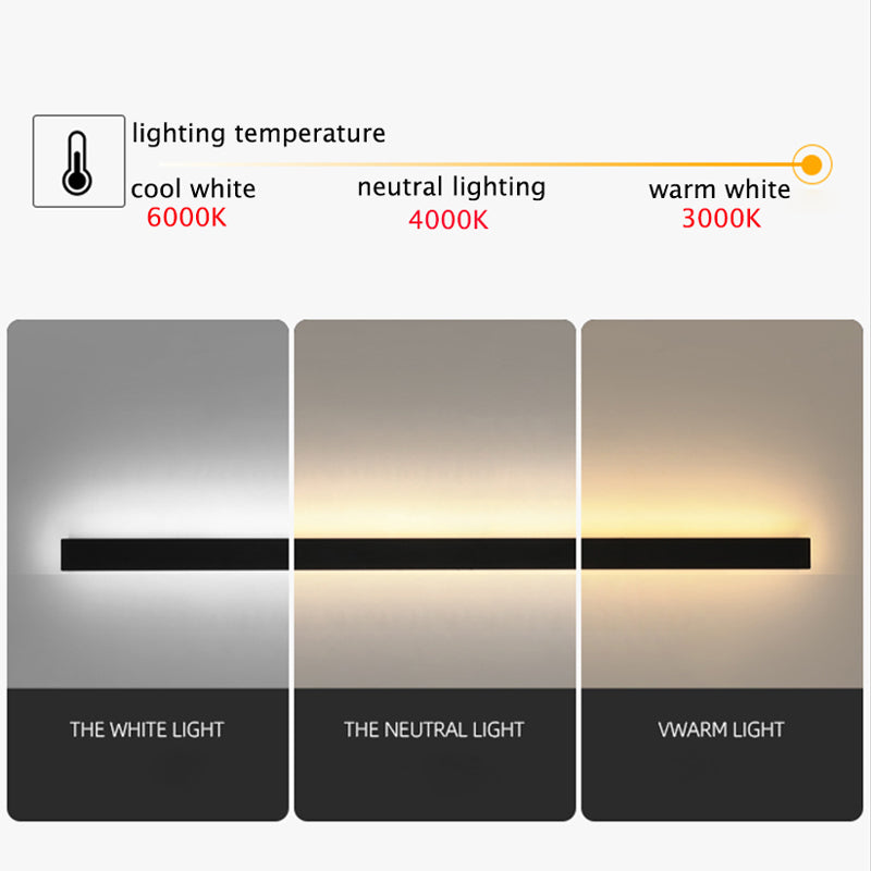 Außenlampe Wandleuchte LED Schwarz Aluminium IP65 30-200cm Modern | Restfield