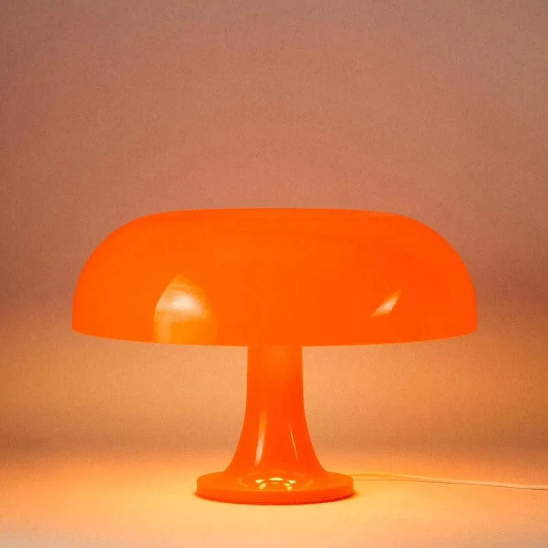 Tischleuchte Acryl Design Ikonisch 32cm Blutorange Schneeweiß Stimmungslicht Modern | Restfield