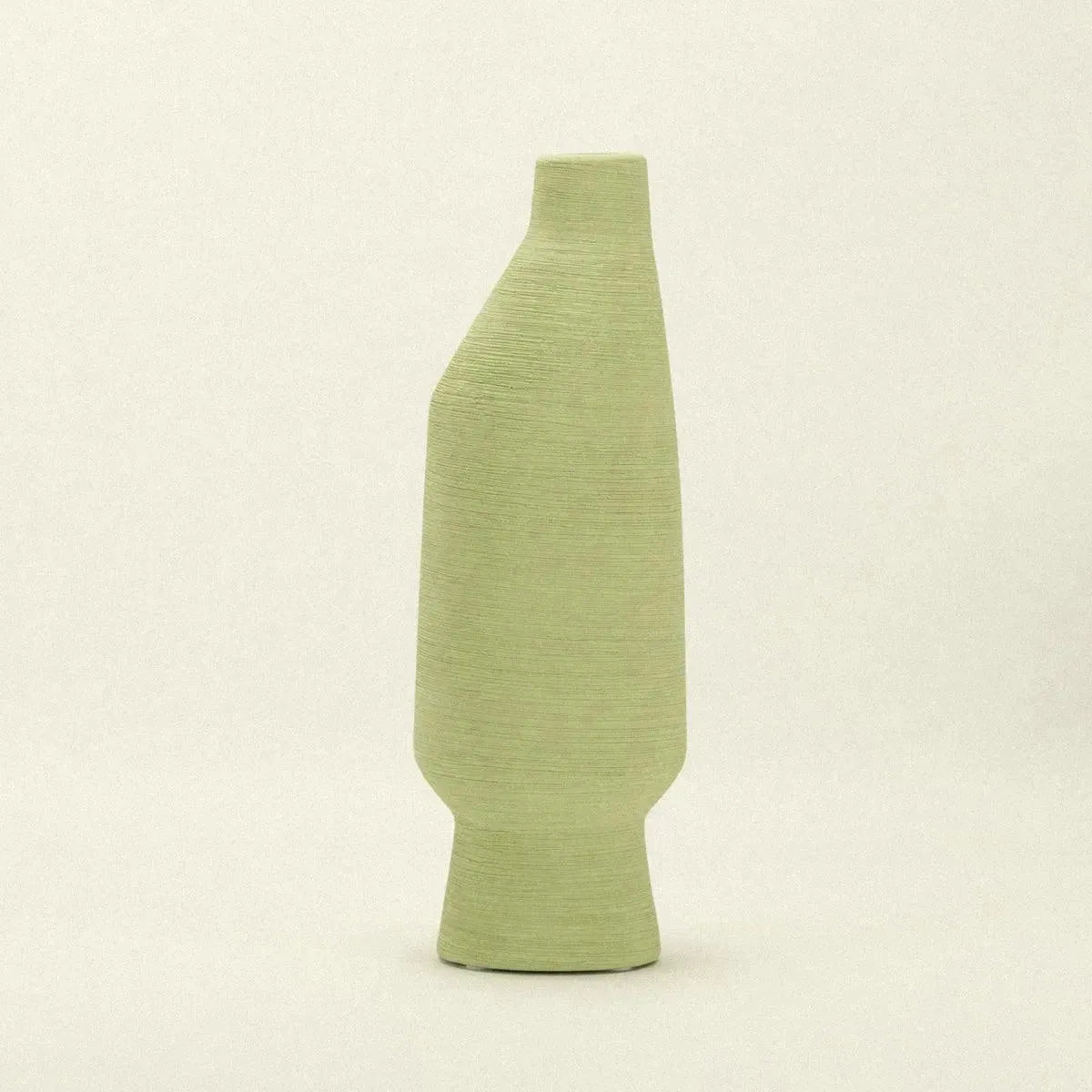Keramikvase Grün Organische Form Matcha Olive Limette 20cm 30cm 40cm Dekoration