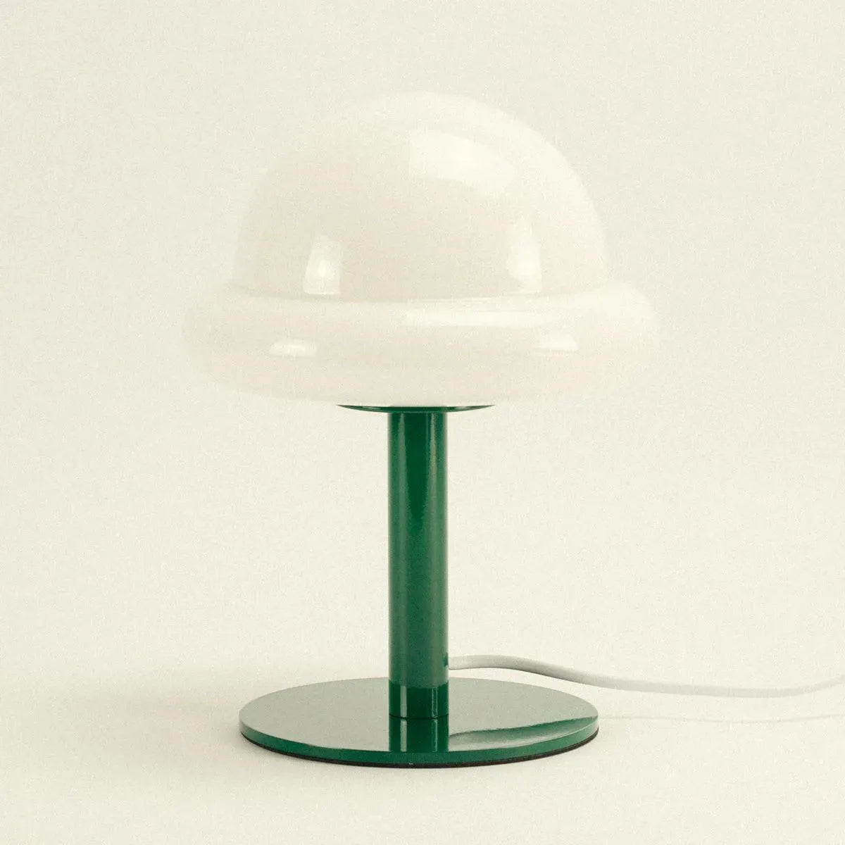 Tischleuchte Glas Metall Verspielt 28cm Mintgrün Gelb Stimmungslicht Wohnzimmer Modern | Restfield