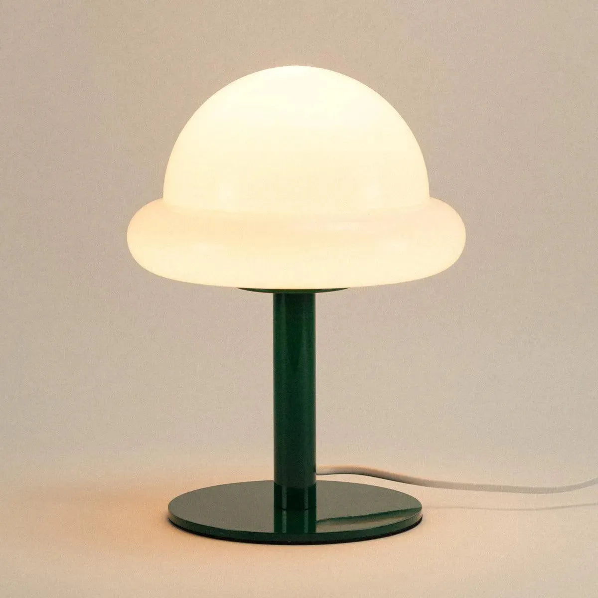 Tischleuchte Glas Metall Verspielt 28cm Mintgrün Gelb Stimmungslicht Wohnzimmer Modern | Restfield