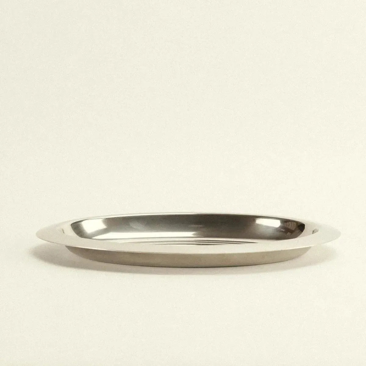 Servierplatte Oval Edelstahl Poliert Silber Tablett Tisch Dinner Luxus | Restfield