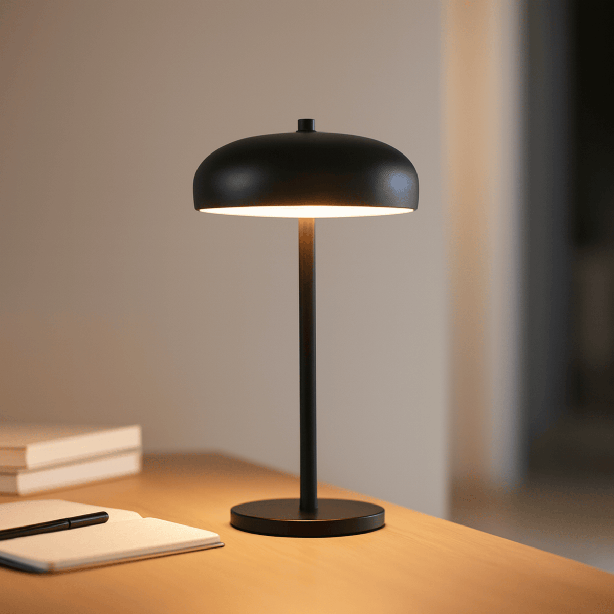 Lampe de table rechargeable avec commande tactile, en fer, 5W, LED à intensité variable, lampe de chevet sans fil et d’ambiance | Sansoti