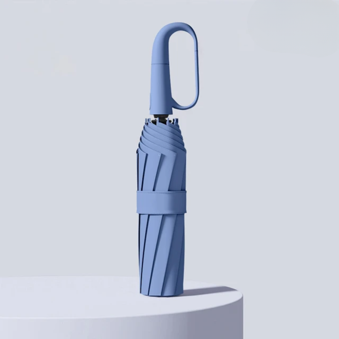 Automatische Stormparaplu met Reflecterende Rand – Windbestendig 310T Schokbestendig Doek – Compacte Klapparaplu voor Onderweg | Sansoti