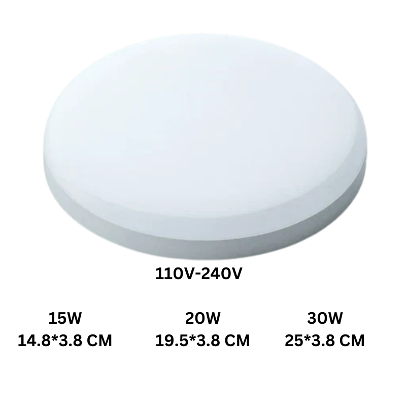 Waterproof Ceiling Lamp LED Round Oval Square for Bathroom Kitchen Balcony with Moisture-Resistant Housing | Sansoti