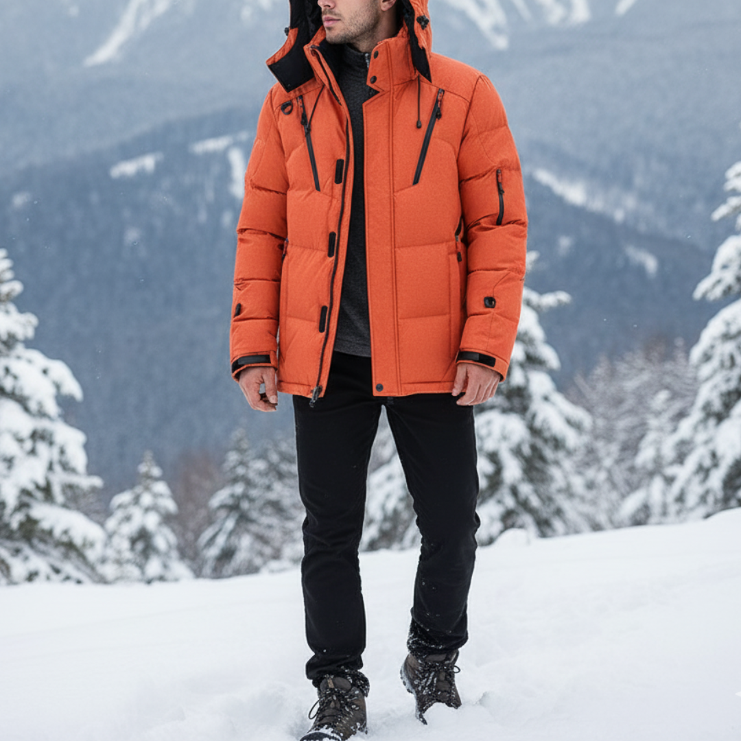 Gesteppte Winterjacke mit abnehmbarer Kapuze, winddicht, dick gefüttert, für Herren und Damen, warm, lässig, lange Ärmel | Sansoti