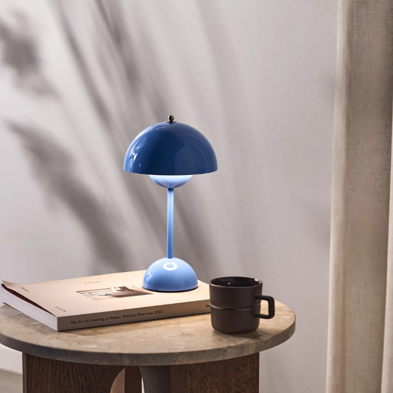 Designer Flower Table Lamp Metal with Dimmer Scandinavian Style | Sansoti