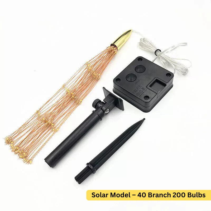 LED Firework Light String with 40 Branches and 200 Lights for Indoor and Outdoor | Sansoti