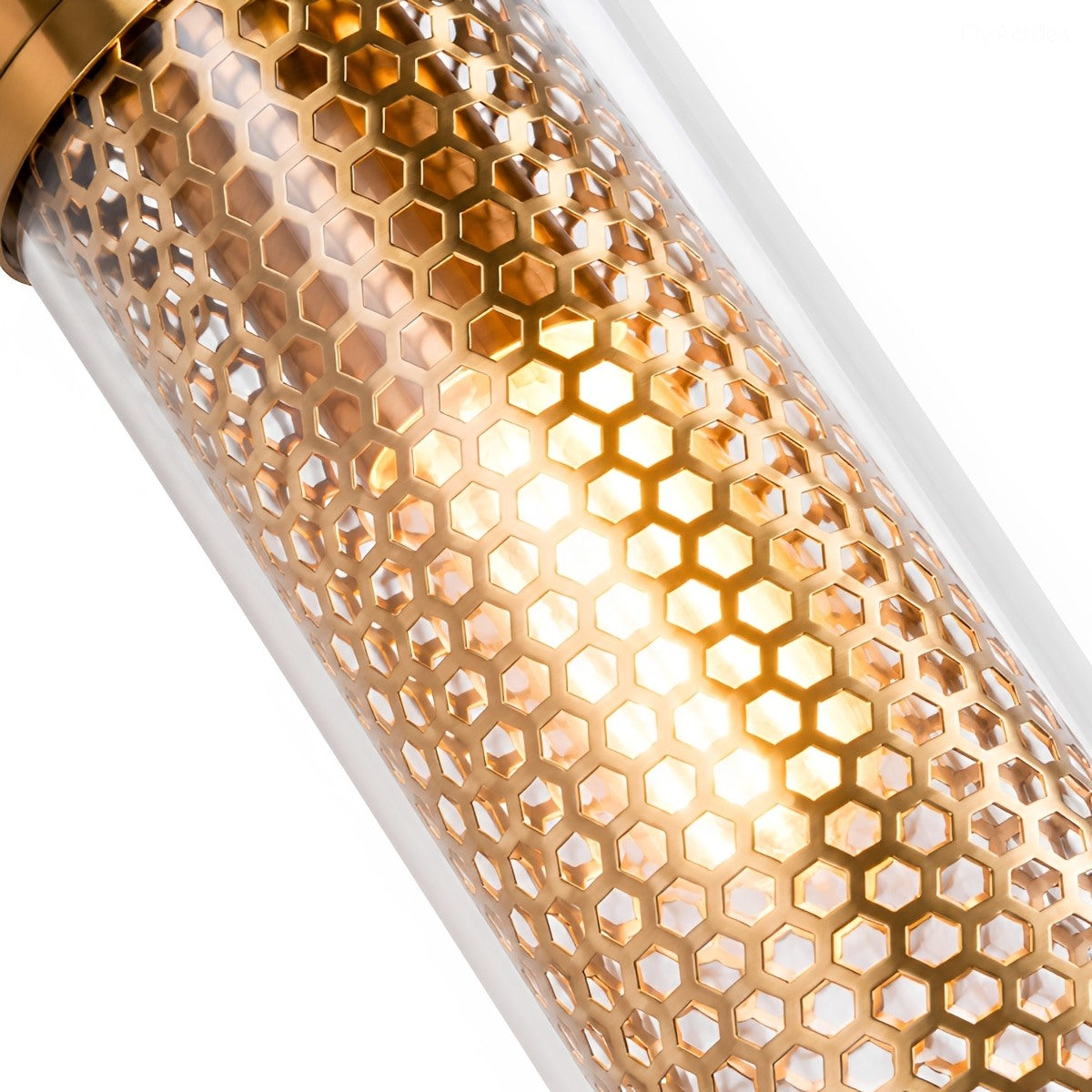 Applique murale industrielle avec abat-jour cylindrique en verre et éclairage LED pour l'entrée, le salon et la chambre | Sansoti