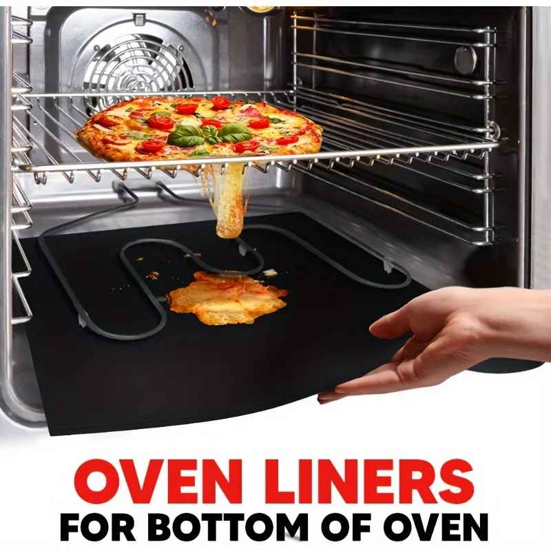 Wiederverwendbare BBQ-Matte, 33 cm, hitzebeständige Antihaft-Grillmatte für Grill, Ofen, Küche und Außenbereich, schwarz | Sansoti