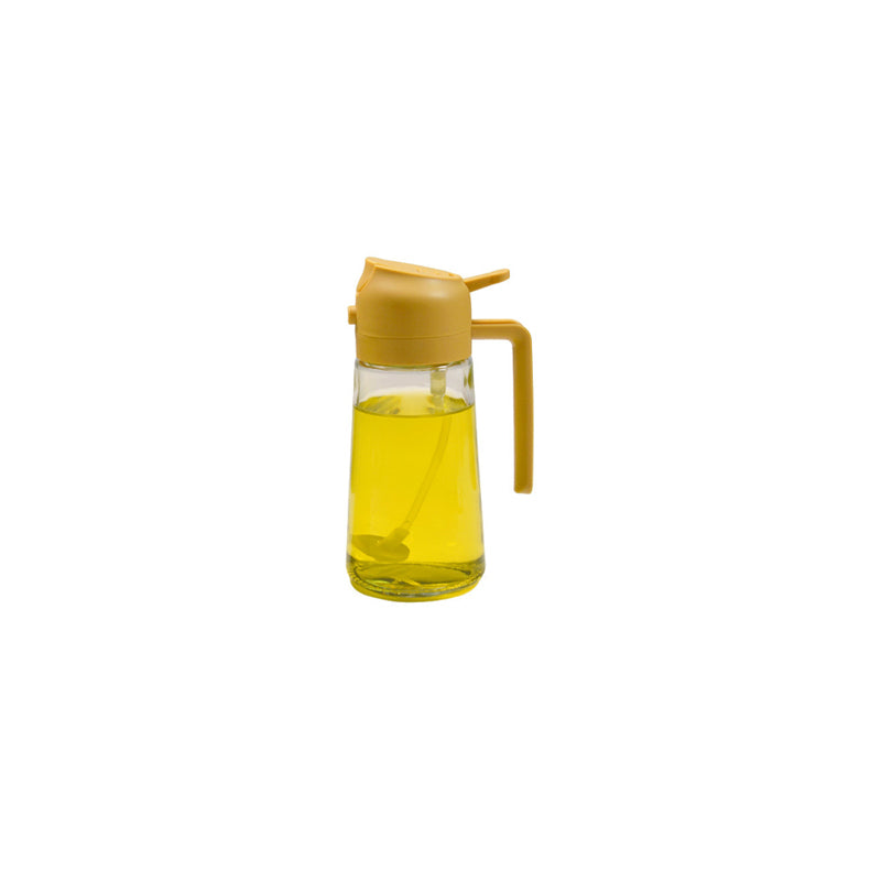 Vaporisateur et distributeur d’huile en verre 2-en-1, flacon à pompe et spray pour vinaigre et sauce soja, dosage en cuisine, huile 470ml | Sansoti