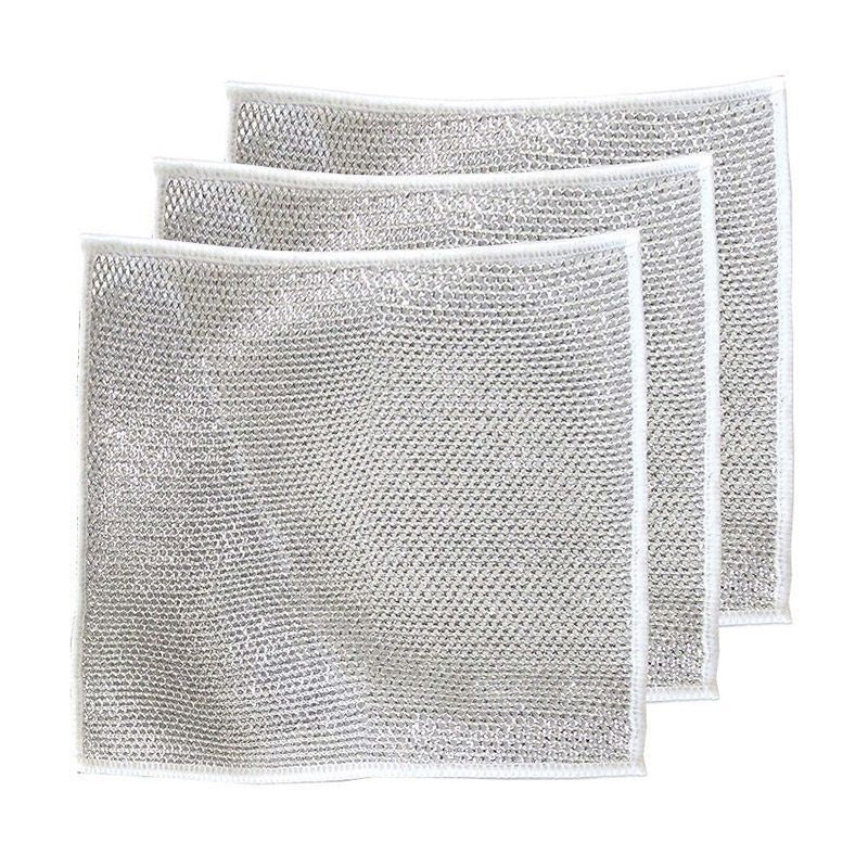 Vaatdoek van Nylon Microvezels Krasvrij Schoonmaken Pannen Borden Aanrechtbladen Fornuizen Keukengerei Afwas | Sansoti