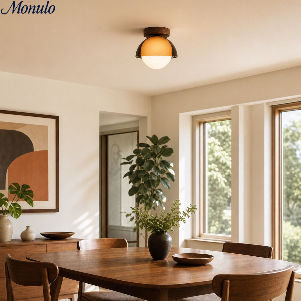 Vintage Plafondlamp met Zonsondergangstinten voor Gang en Entree – Moderne Sfeerverlichting | Sansoti
