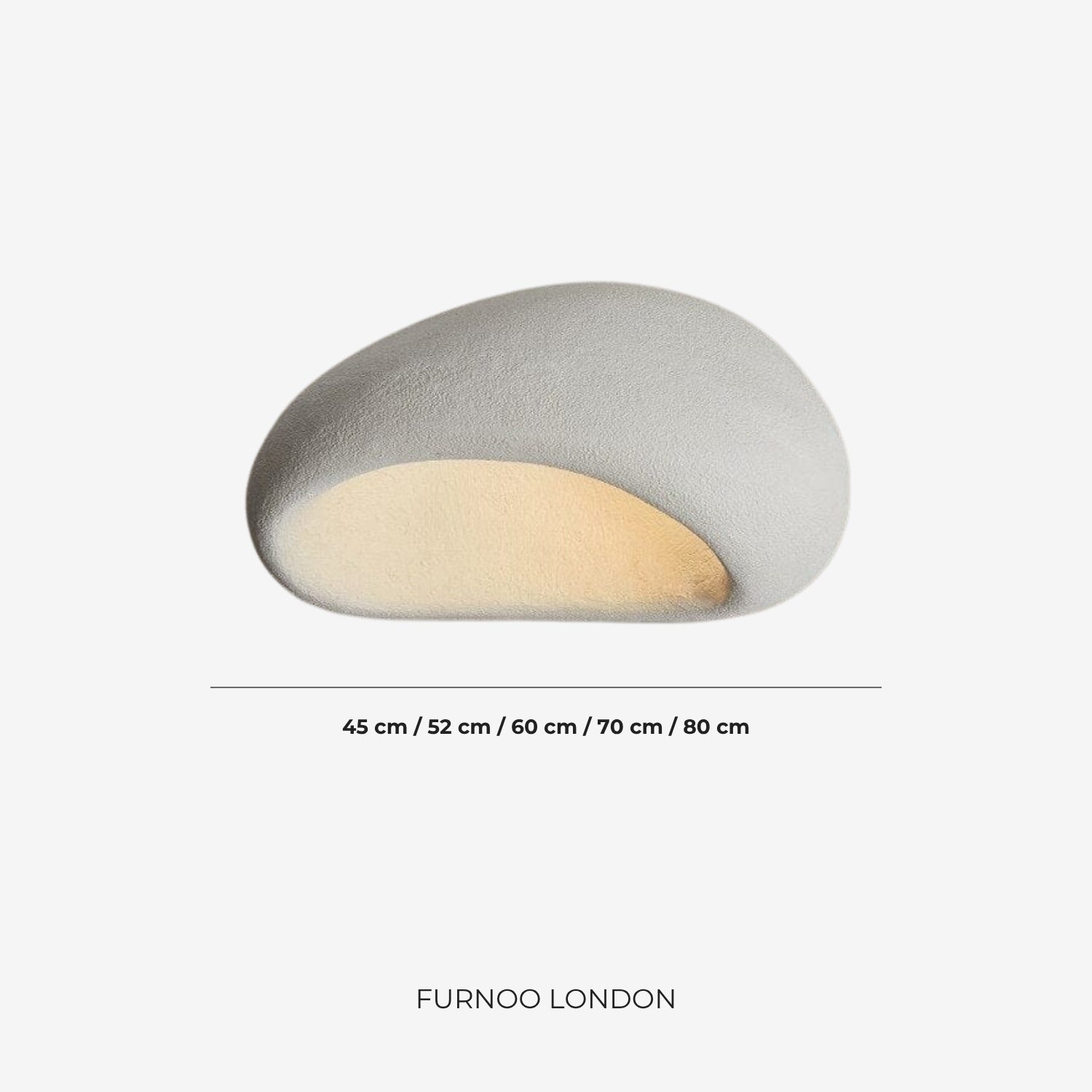 Plafondlamp Wabi Sabi Geïnspireerd – Metalen Lamp met Warme Verlichting – Voor Woonkamer Slaapkamer Eetkamer | Sansoti