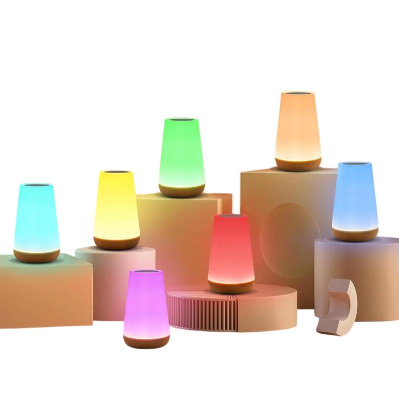 RGB-Nachtlampje met Afstandsbediening 13 Kleuren 5 Helderheidsniveaus Sfeerverlichting voor Slaapkamer | Sansoti