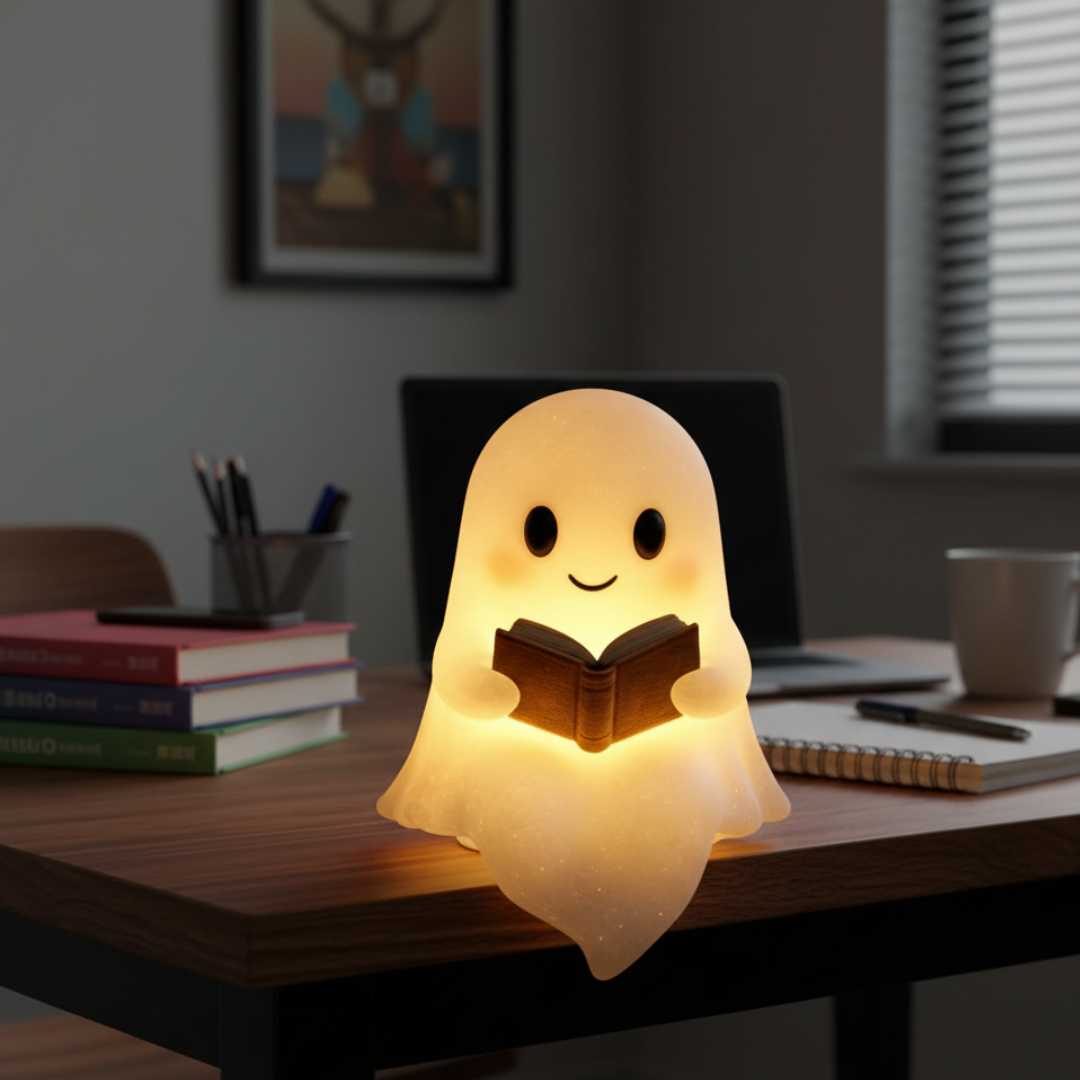 Spookjes Nachtlampje Handgemaakt Keramiek Warm Wit LED Sfeerverlichting Slaapkamer Cadeau | Sansoti