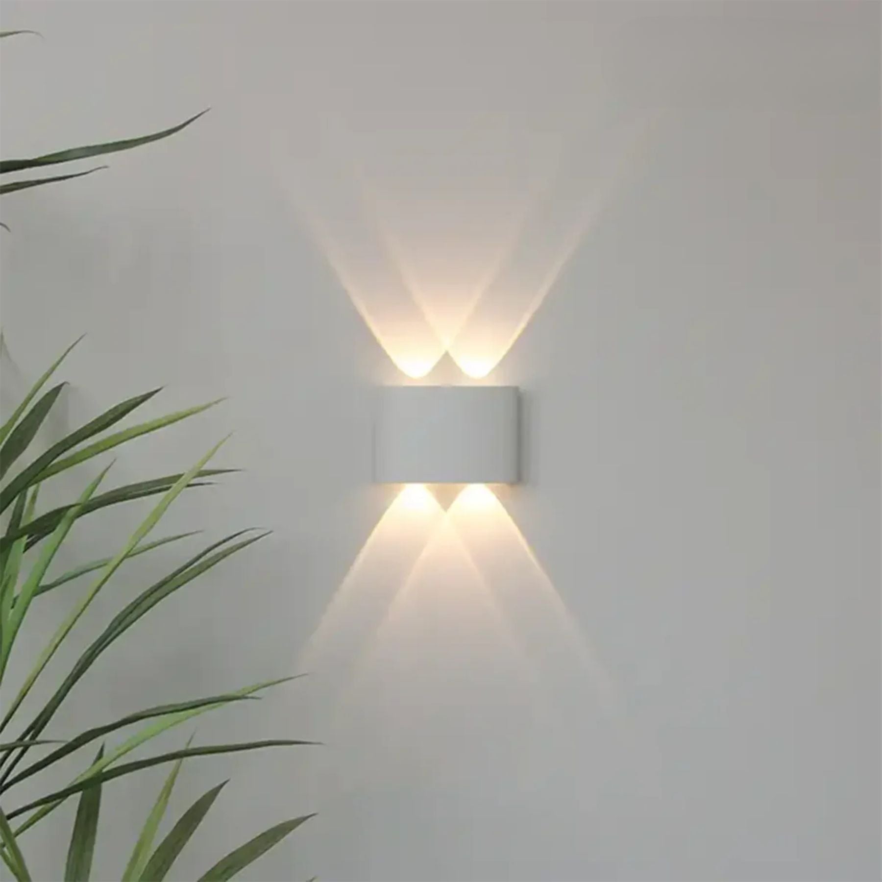 LED Wandlamp IP65 Binnen Buiten Gevellamp Patio Gang Up Down Light Zwart Wit | Sansoti