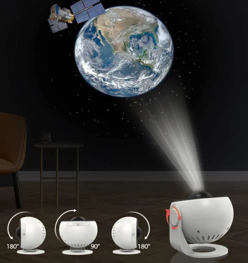 Galaxy Projection Starry Sky Projector with Interchangeable Discs – Space Visualization for Children and Adults | Sansoti
