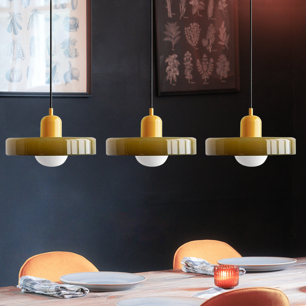 Luccon Triple Hanglamp Glas G9 Retro Kleuren Eettafel Woonkamer Design Verlichting Meerlamp | Sansoti