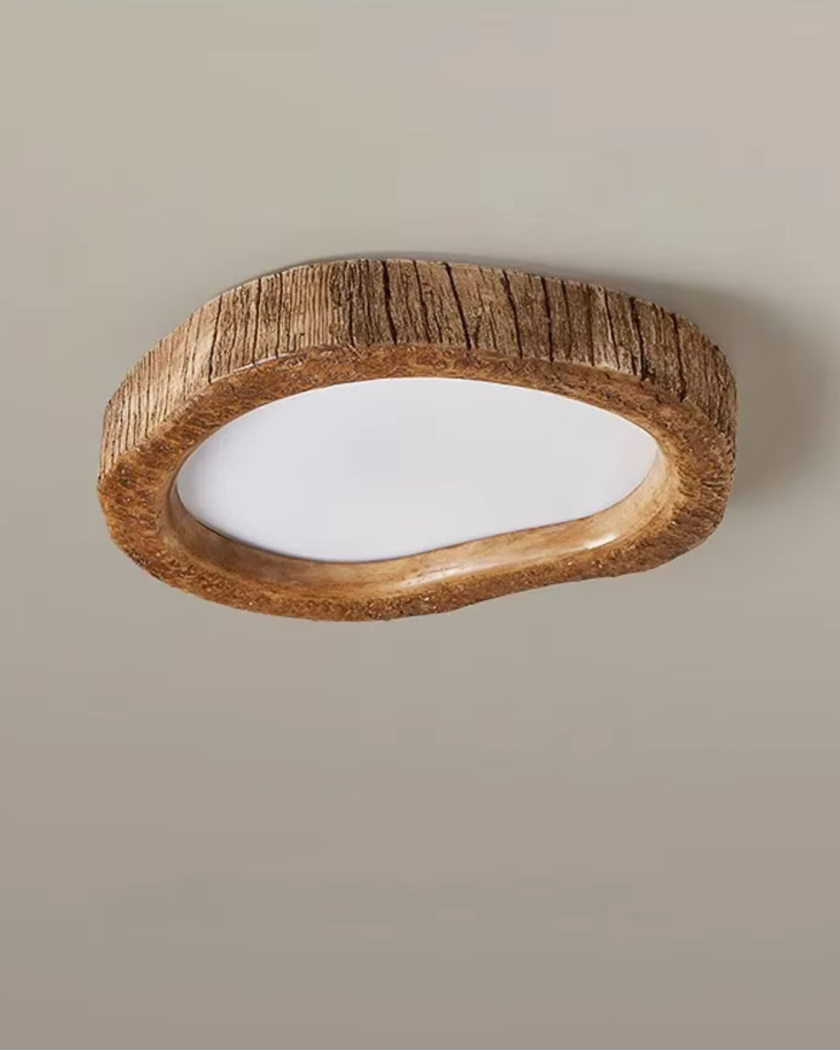 Moderne Holzdeckenleuchte mit warmer LED-Beleuchtung und minimalistischem Design | Restfield