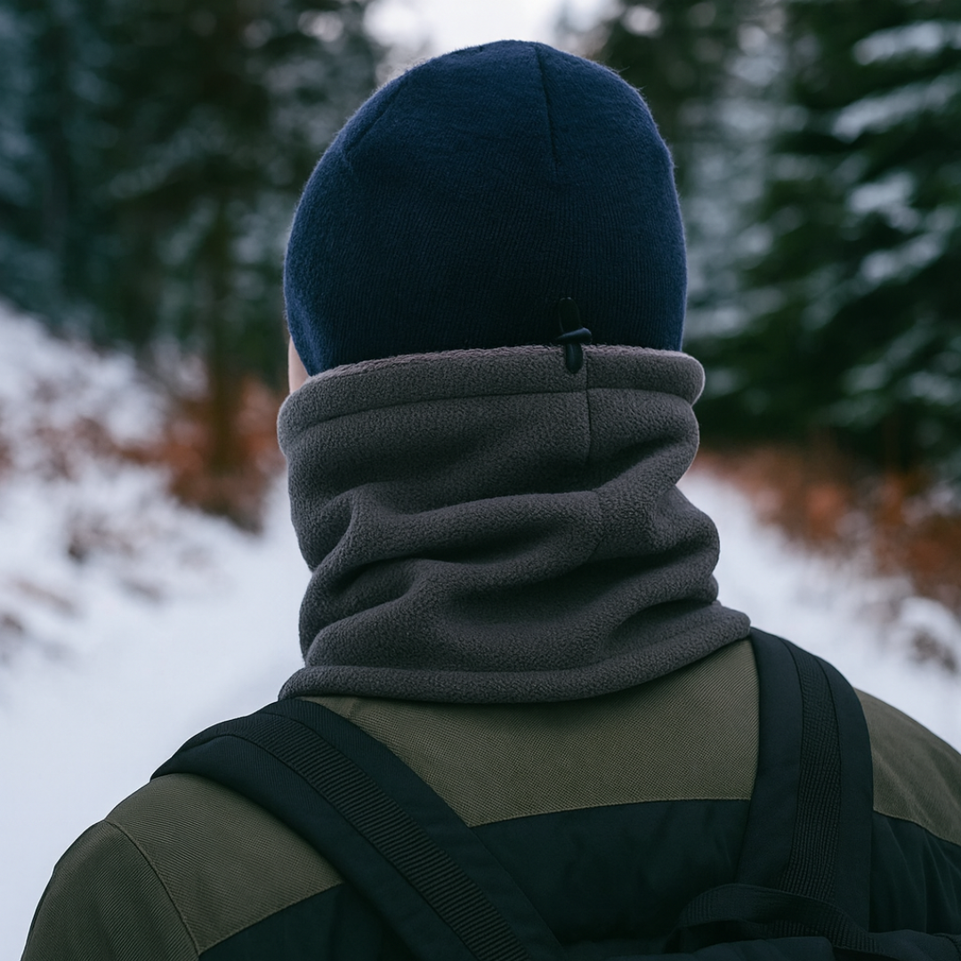 Fleece Nekwarmer met Verstelkoord - Multifunctioneel Winteraccessoire voor Outdoor Sport Wandelen Fietsen | Sansoti