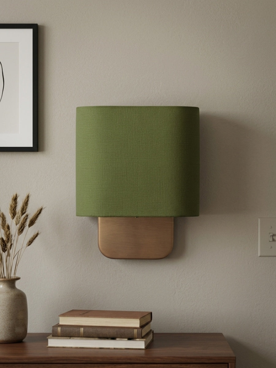 Stoffen Wandlamp met Metalen Fitting voor Leeslicht Slaapkamer | Sansoti