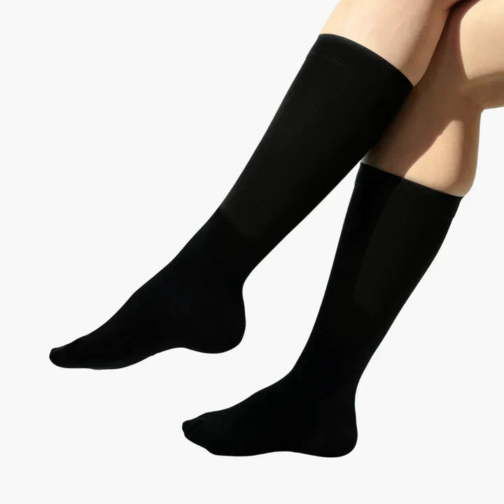 Compression Socks with Graduated Compression Seamless Breathable Black Skin Tone S to 7XL Comfortable Socks for Everyday Wear | Sansoti