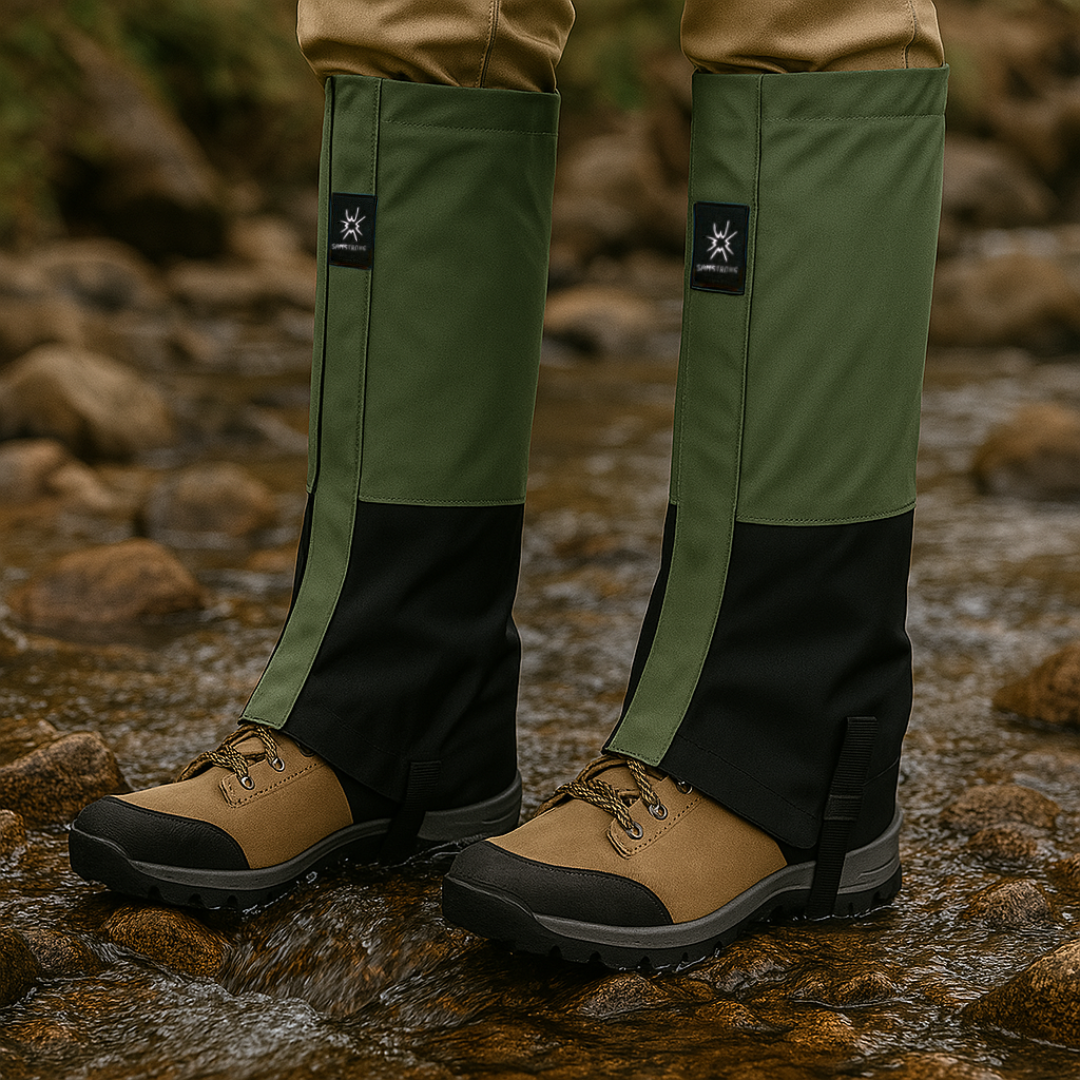 Waterdichte Beenkappen Trekking 40cm Hoog Verstelbaar Zwart Groen Blauw Geel Winterwandelen Ski Sneeuw | Sansoti