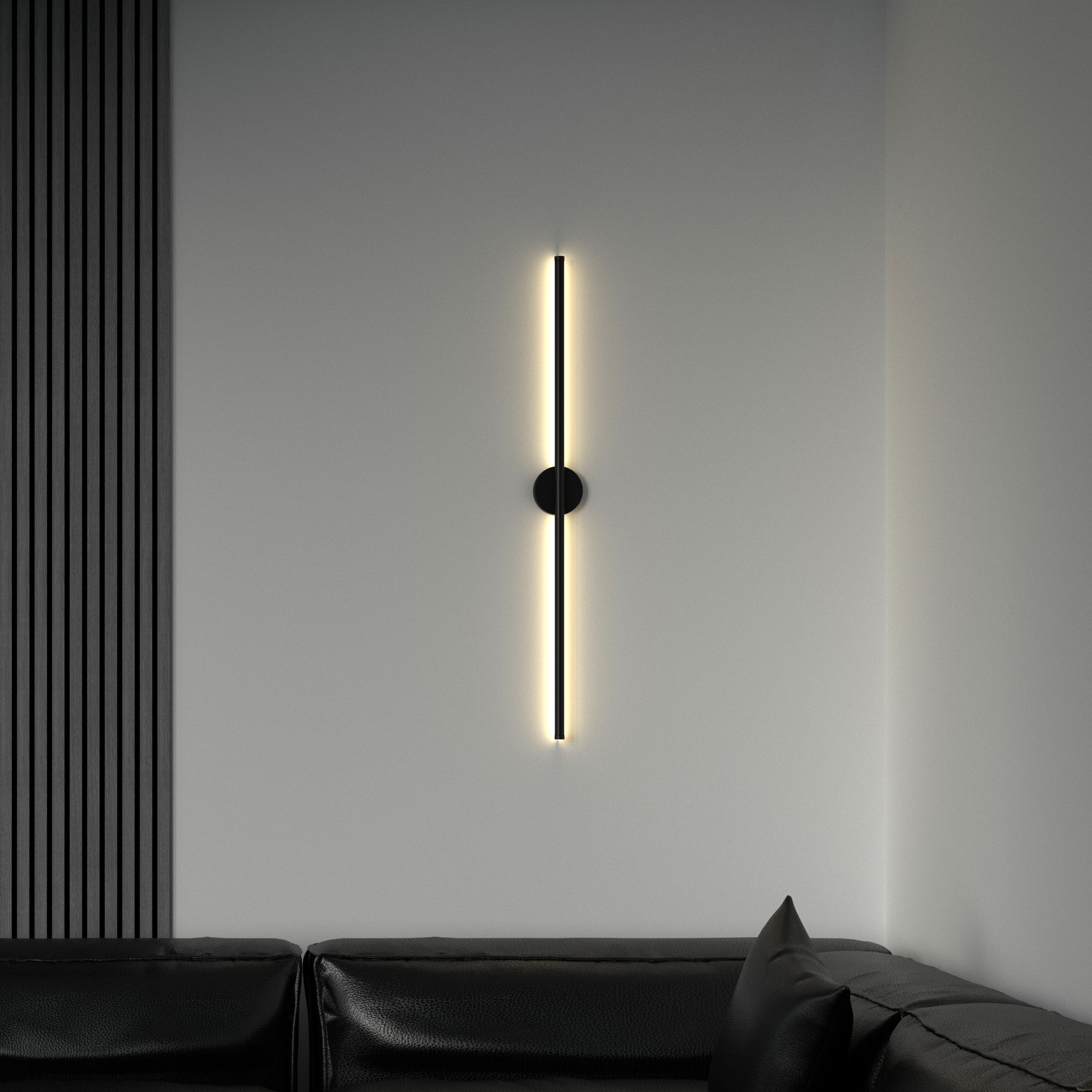 Moderne minimalistische runde Wandleuchte mit integrierter LED-Beleuchtung | Restfield
