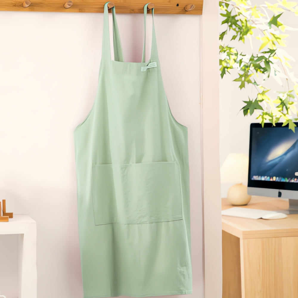 Minimalistisch Katoenen Kruisbandschort met Zakken – Keuken Horeca Barista Café Bakken Koken Schilderen Ambacht | Sansoti