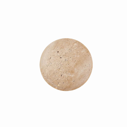 Wall lamp with Natural Stone – Minimalist Lighting in Travertine with Indirect Light Beam for Atmospheric Wall Accentuation | Sansoti