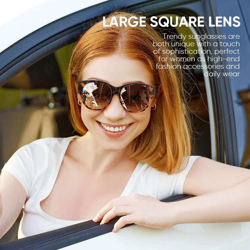 Overzet Zonnebril met Gepolariseerde UV400 Glazen – Past Over Normale Bril – Trendy Cat-Eye Montuur | Sansoti