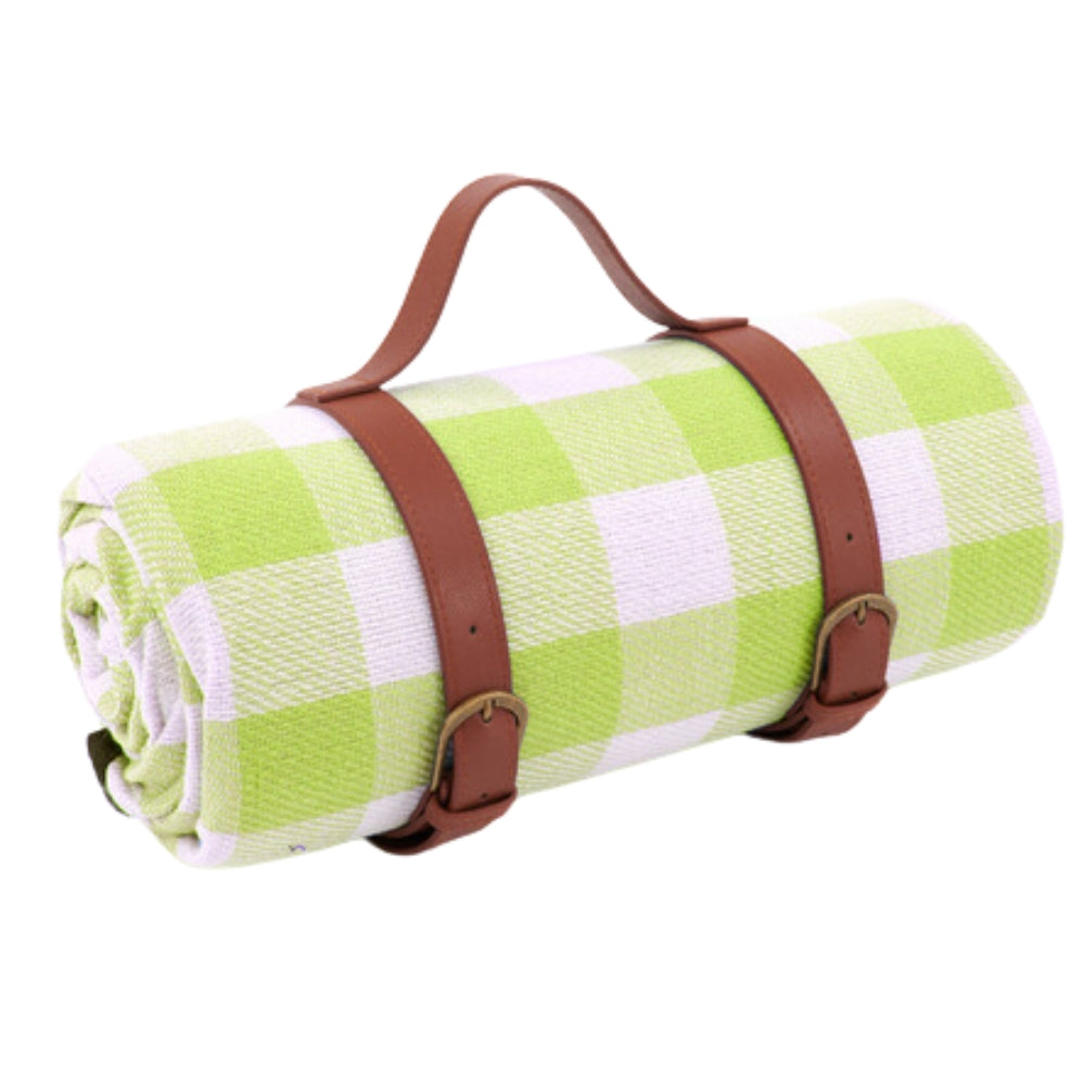 Waterdichte Opvouwbare Picknickkleed voor Buiten – Zachte Bovenzijde PEVA Onderzijde – Compact Draagbaar Strandkleed voor Picknick Camping Park | Sansoti