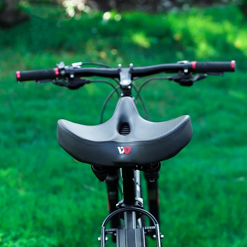 Ergonomiczne siodełko rowerowe, szerokie, oddychające, 23cm, z żelowym wypełnieniem, wygodne na długie przejażdżki, uniwersalne dopasowanie | Sansoti