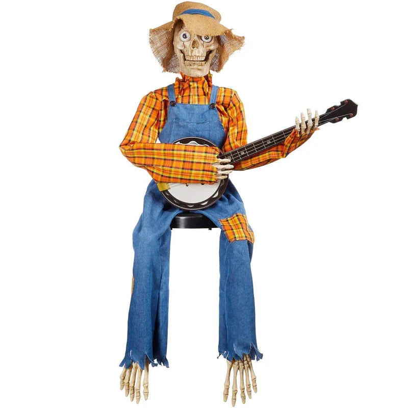 Geanimeerde Skeletfiguren met Bewegingssensor Geluid en Muziek voor Halloween Feest Decoratie Thema Party | Sansoti