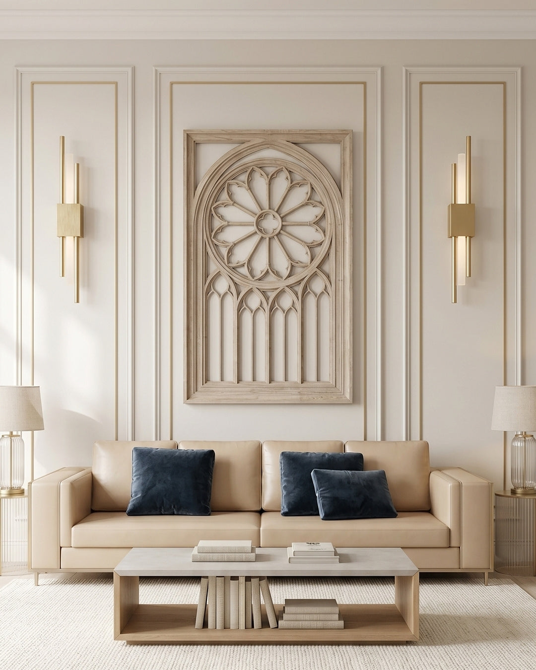 Scandinavische Minimalistische Wandlamp – Modern Verticaal Design met Gerichte LED-Verlichting – Zwart Goud | Sansoti