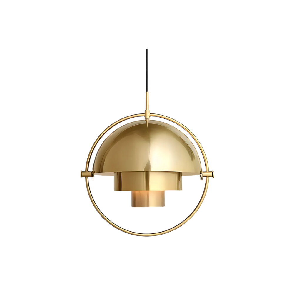 Hanglamp metaal staal E27 zwart messing eettafel woonkamer Scandinavisch design hanglamp draaibare kap modern | Sansoti
